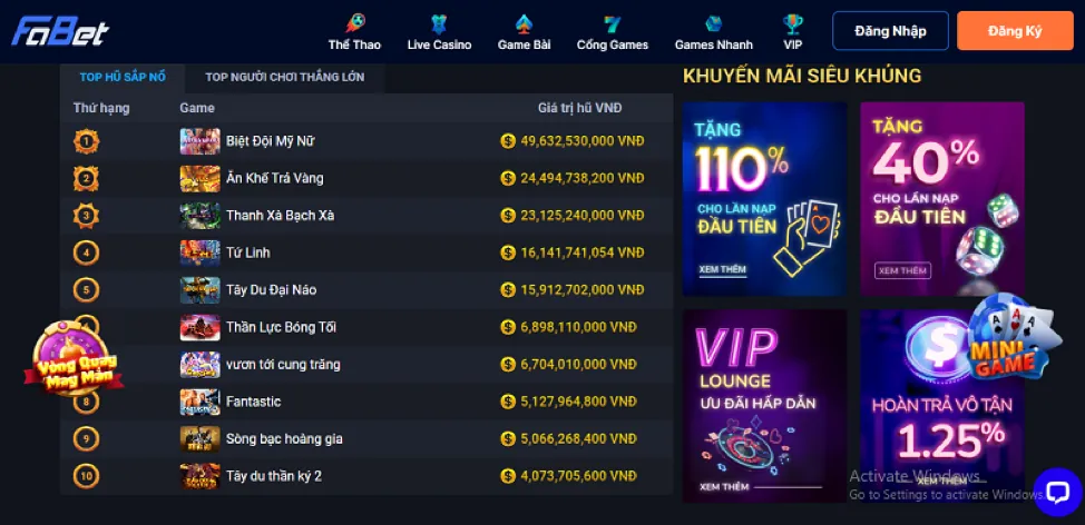 Slot Nổ Hũ Lũy Tiến
